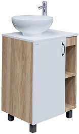 Grossman Мебель для ванной Флай 70 GR-3014 дуб сонома/белая – фотография-4